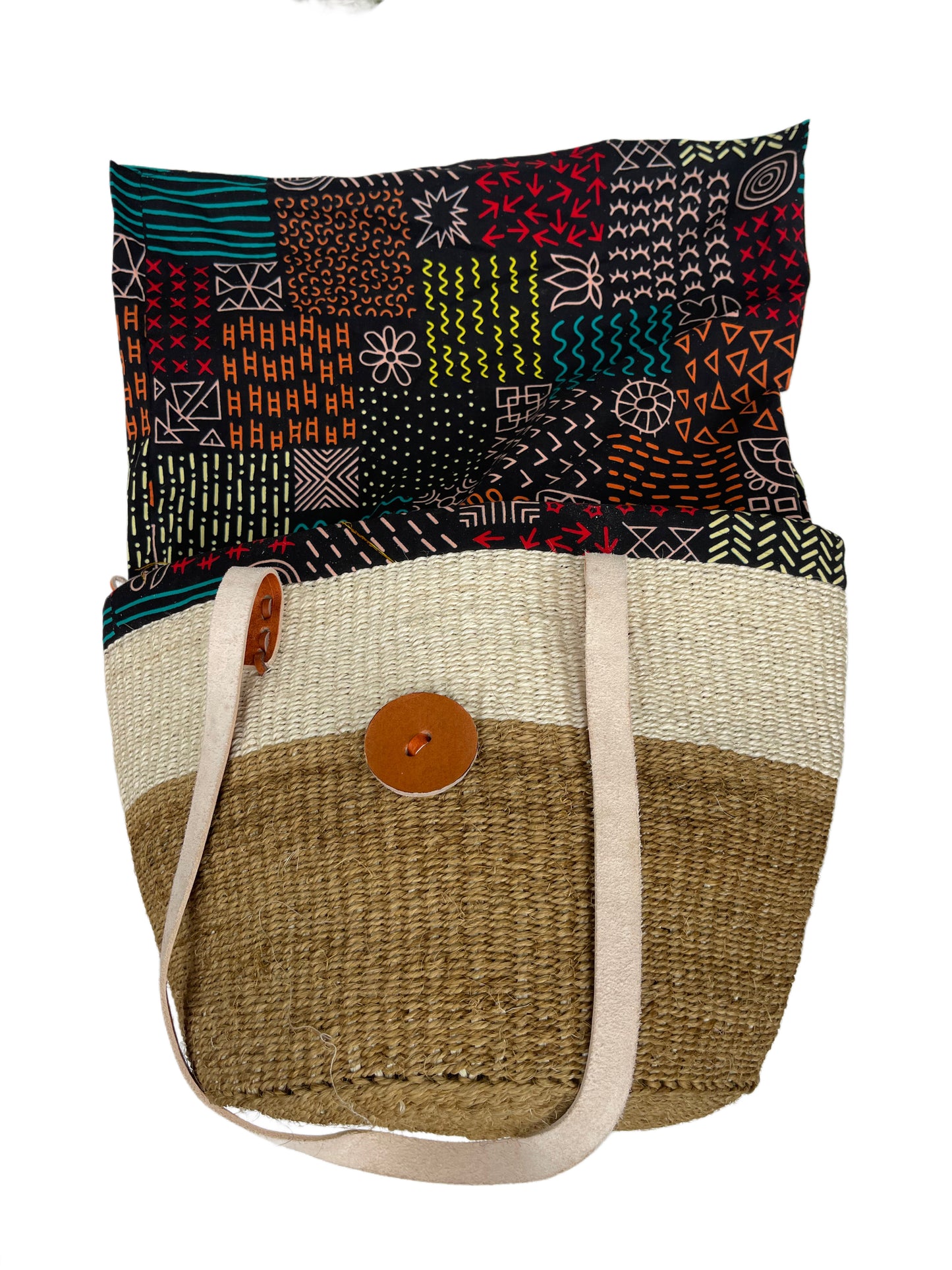 Mukami: Kiondo with Kitenge Lining