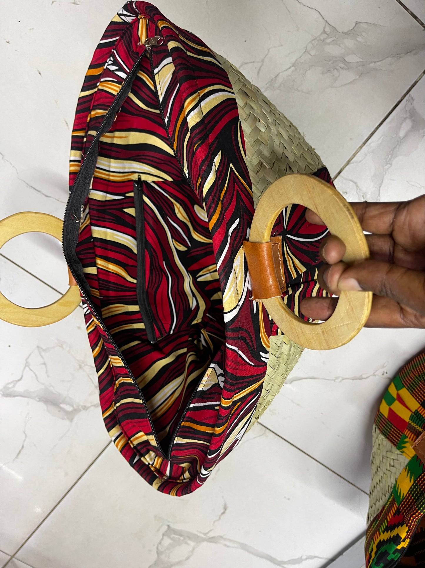 Makuti with Kitenge fabric