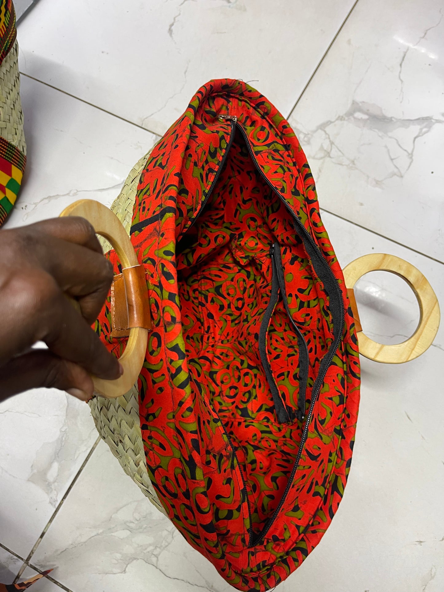 Makuti with Kitenge fabric
