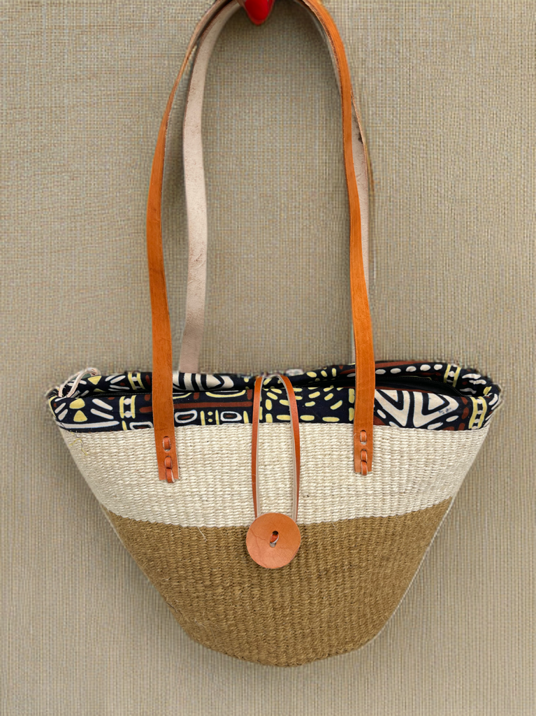 Mukami: Kiondo with Kitenge Lining