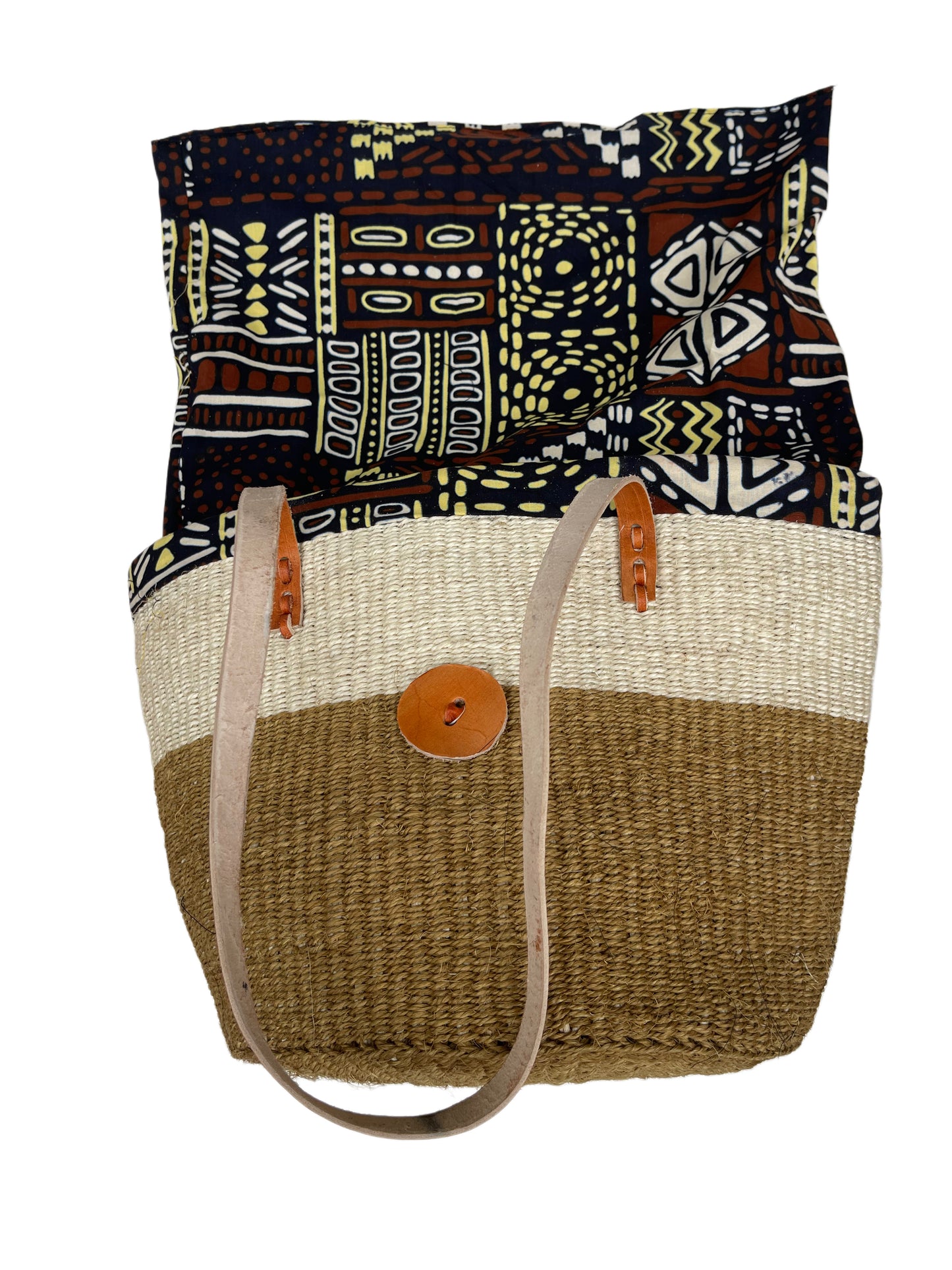 Mukami: Kiondo with Kitenge Lining