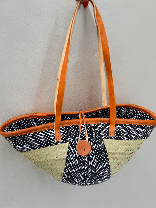 Mandi: Makuti basket with Kitenge lining