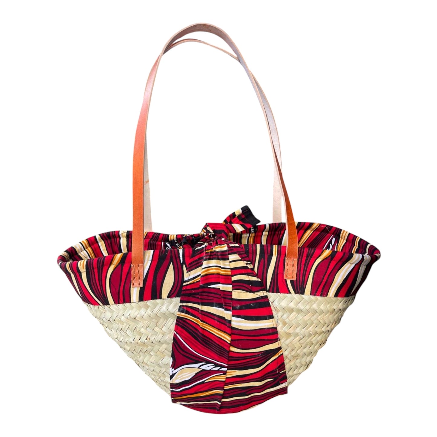 Mandy: Makuti with long handle with kitenge