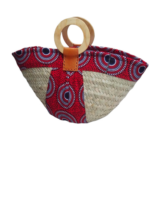 Makuti Basket with Kitenge Lining