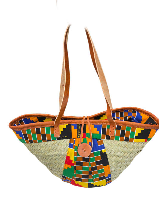 Mandi: Makuti Basket with Kitenge lining