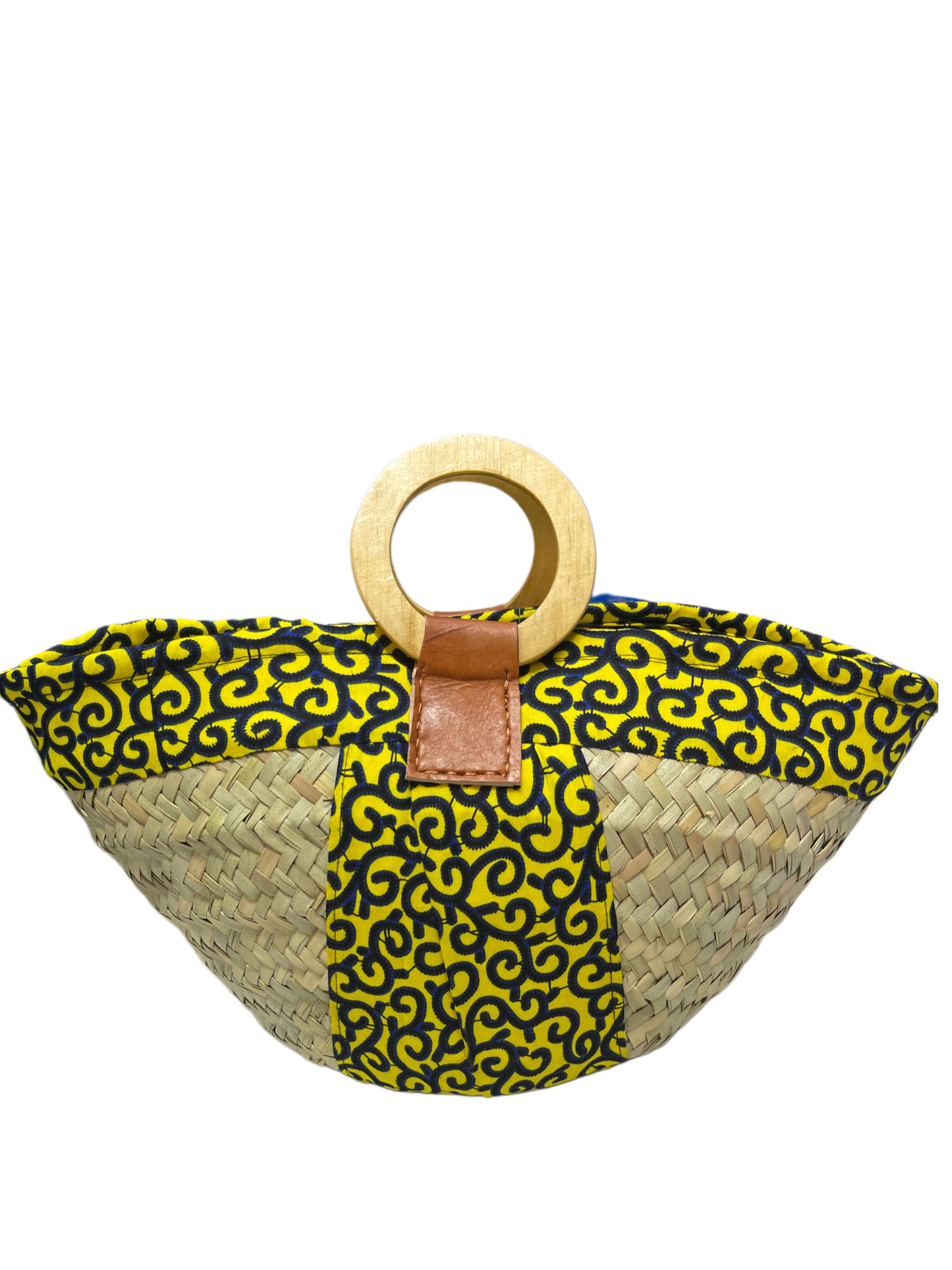 Makuti Basket with Kitenge lining