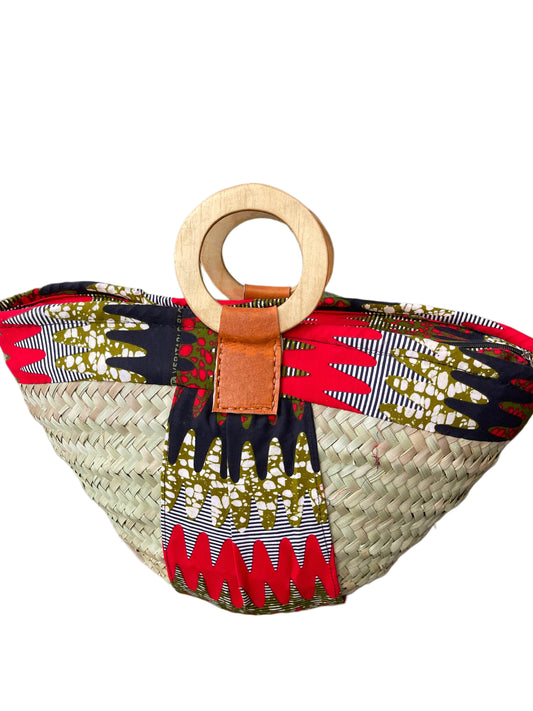 Mwini- The Makuti basket with Kitenge lining