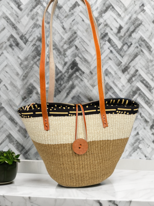 Mukami: Kiondo with Kitenge Lining