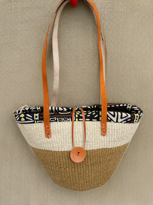 Mukami: Kiondo with Kitenge Lining