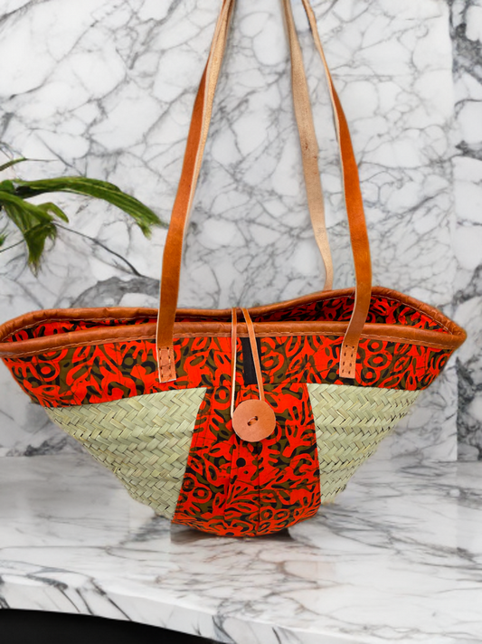 Mandy: Makuti basket with Kitenge lining